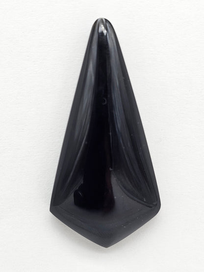 Velvet obsidian Cabochon | Natural Mexican Obsidian for Silversmiths