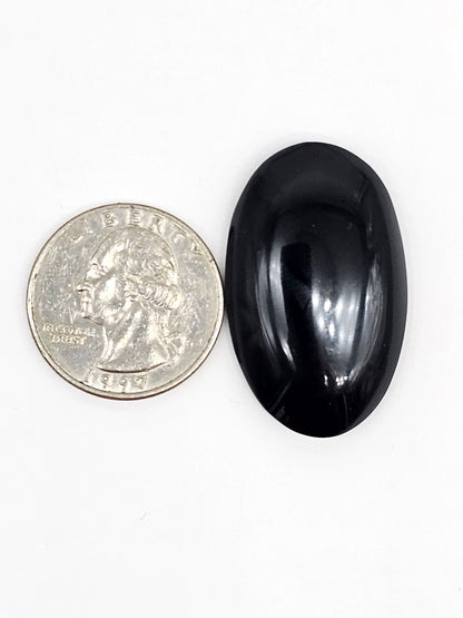 Velvet obsidian Cabochon | Natural Mexican Obsidian for Silversmiths
