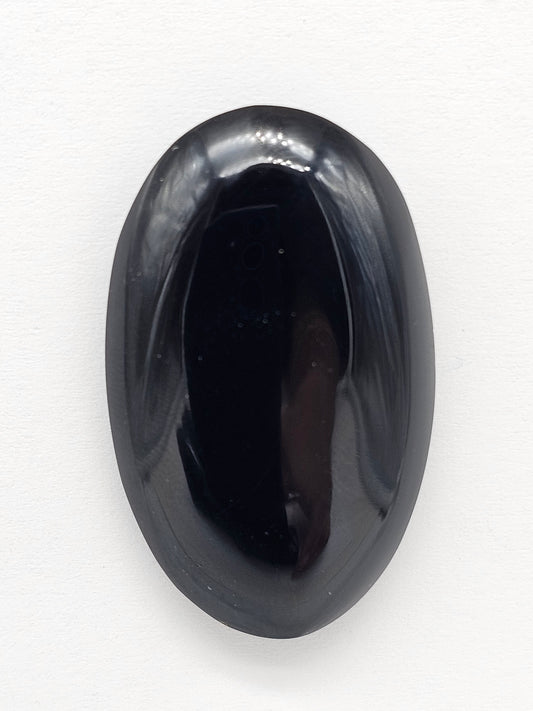 Velvet obsidian Cabochon | Natural Mexican Obsidian for Silversmiths