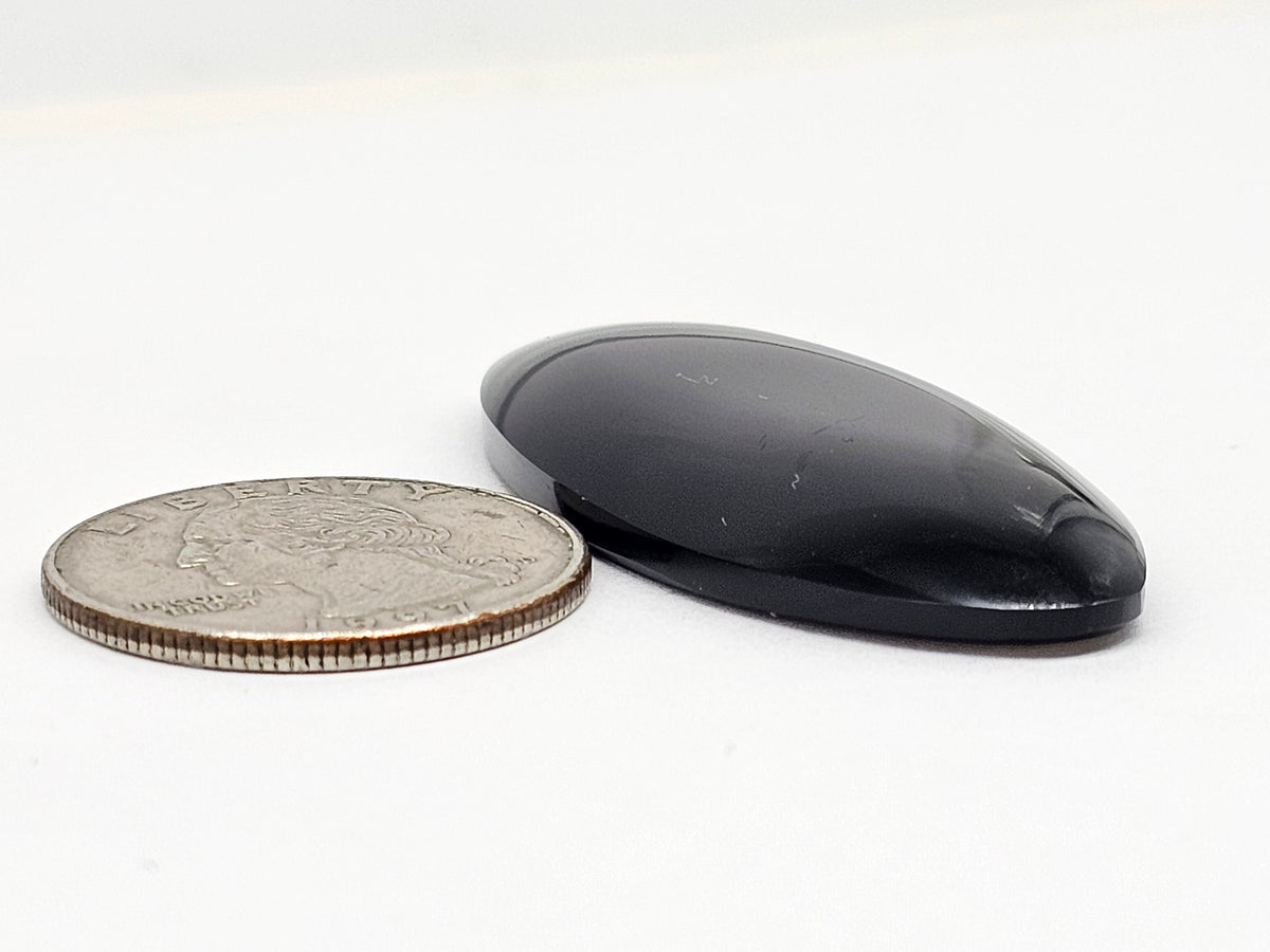 Velvet obsidian Cabochon | Natural Mexican Obsidian for Silversmiths