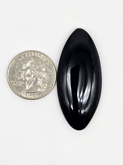 Velvet obsidian Cabochon | Natural Mexican Obsidian for Silversmiths