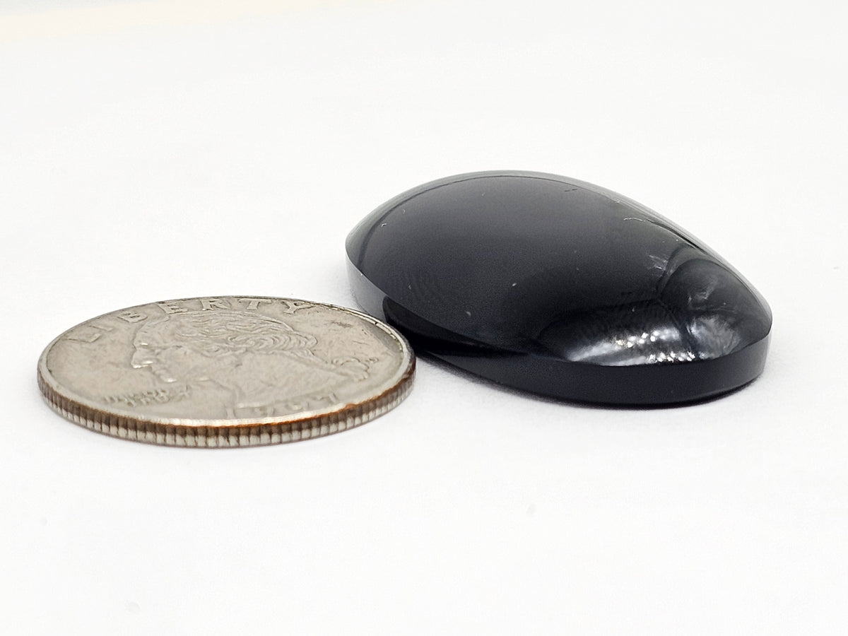 Velvet obsidian Cabochon | Natural Mexican Obsidian for Silversmiths