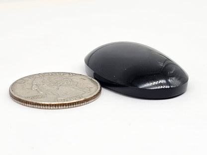 Velvet obsidian Cabochon | Natural Mexican Obsidian for Silversmiths