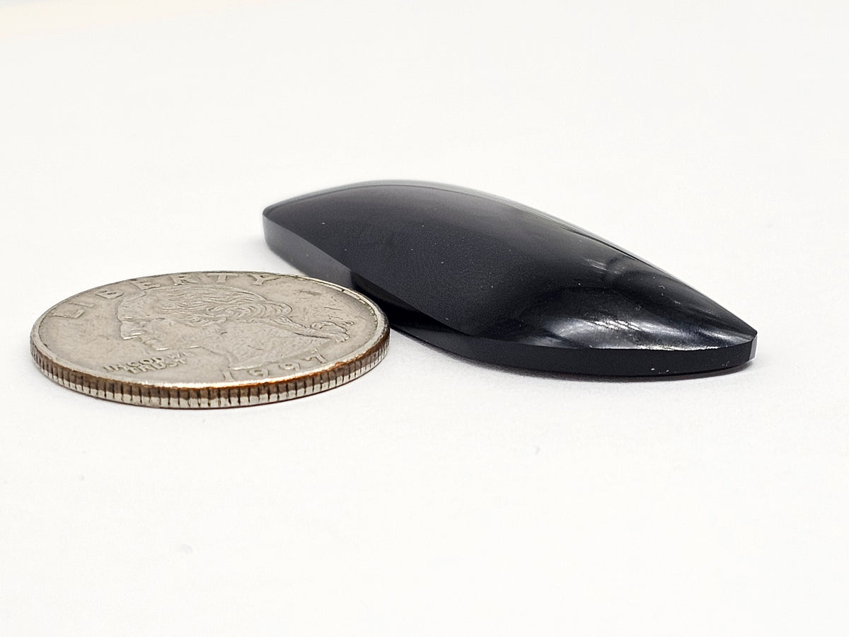 Velvet obsidian Cabochon | Natural Mexican Obsidian for Silversmiths