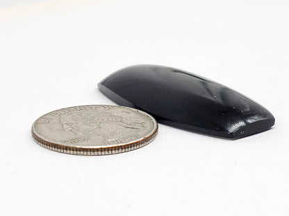 Velvet obsidian Cabochon | Natural Mexican Obsidian for Silversmiths