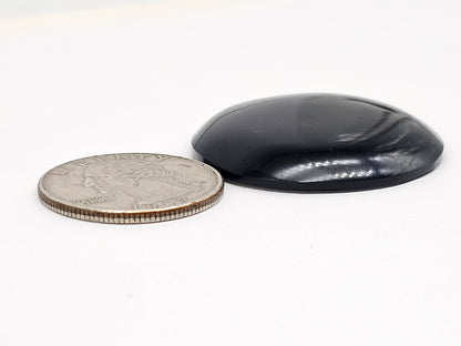 Velvet obsidian Cabochon | Natural Mexican Obsidian for Silversmiths