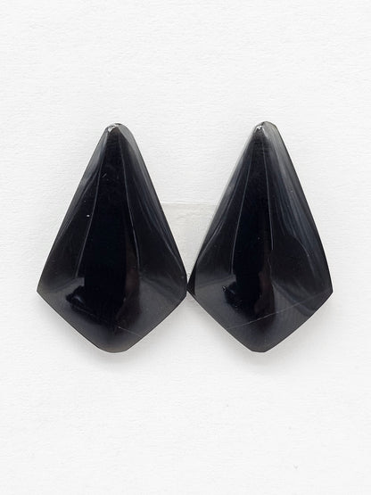 Velvet obsidian Cabochon | Natural Mexican Obsidian for Silversmiths