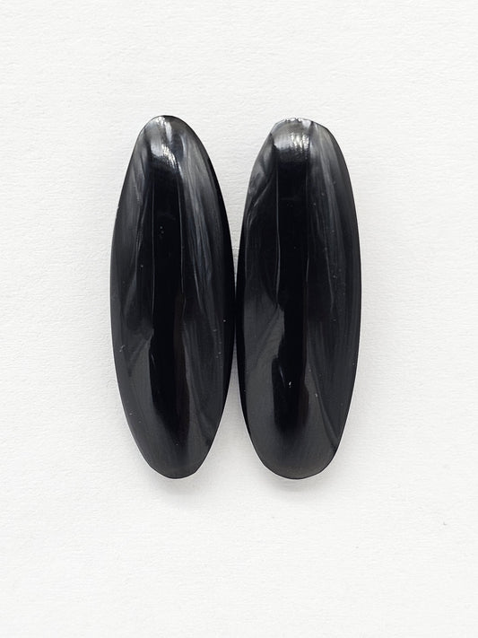 Velvet obsidian Cabochon | Natural Mexican Obsidian for Silversmiths