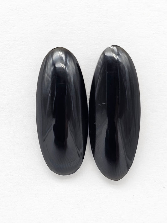 Velvet obsidian Cabochon | Natural Mexican Obsidian for Silversmiths