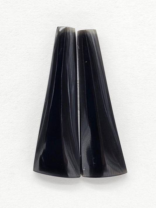 Velvet obsidian Cabochon | Natural Mexican Obsidian for Silversmiths
