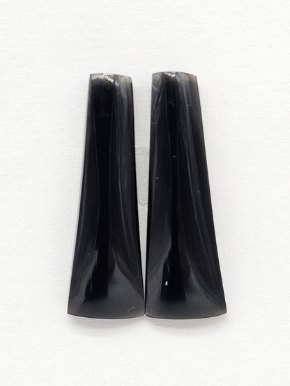 Velvet obsidian Cabochon | Natural Mexican Obsidian for Silversmiths