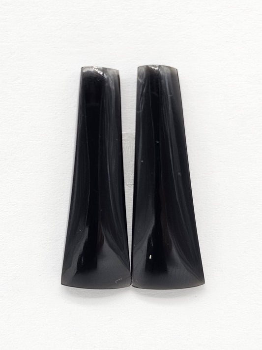 Velvet obsidian Cabochon | Natural Mexican Obsidian for Silversmiths