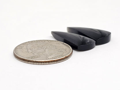 Velvet obsidian Cabochon | Natural Mexican Obsidian for Silversmiths