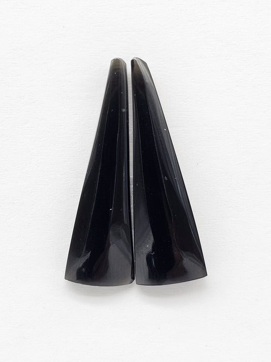 Velvet obsidian Cabochon | Natural Mexican Obsidian for Silversmiths