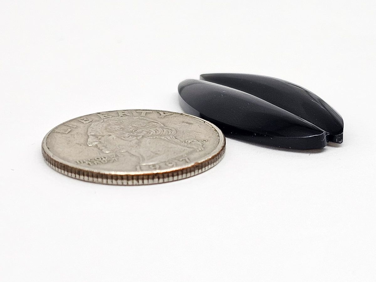 Velvet obsidian Cabochon | Natural Mexican Obsidian for Silversmiths