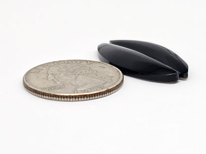 Velvet obsidian Cabochon | Natural Mexican Obsidian for Silversmiths