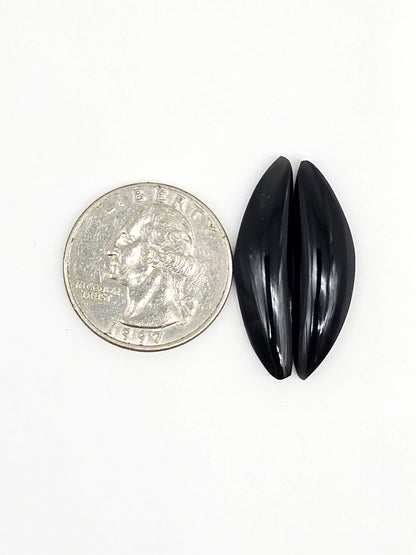 Velvet obsidian Cabochon | Natural Mexican Obsidian for Silversmiths