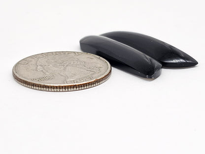 Velvet obsidian Cabochon | Natural Mexican Obsidian for Silversmiths