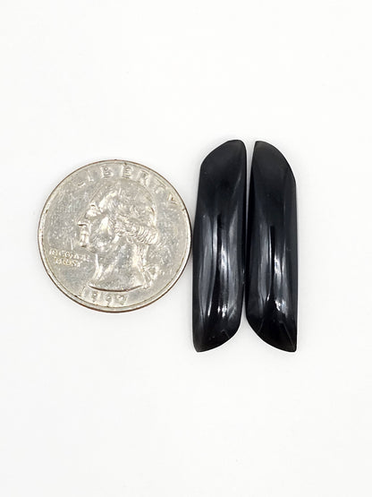 Velvet obsidian Cabochon | Natural Mexican Obsidian for Silversmiths