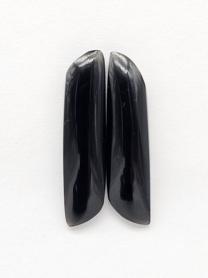 Velvet obsidian Cabochon | Natural Mexican Obsidian for Silversmiths