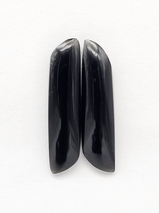 Velvet obsidian Cabochon | Natural Mexican Obsidian for Silversmiths