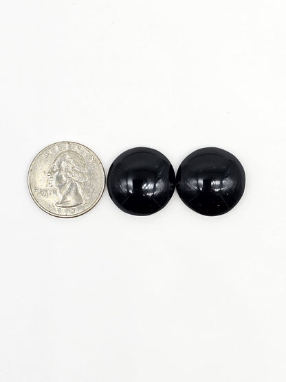 Velvet obsidian Cabochon | Natural Mexican Obsidian for Silversmiths