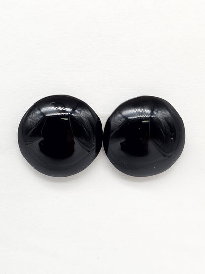 Velvet obsidian Cabochon | Natural Mexican Obsidian for Silversmiths