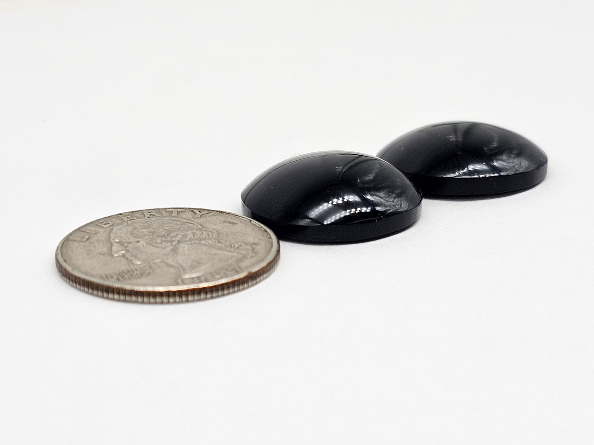 Velvet obsidian Cabochon | Natural Mexican Obsidian for Silversmiths
