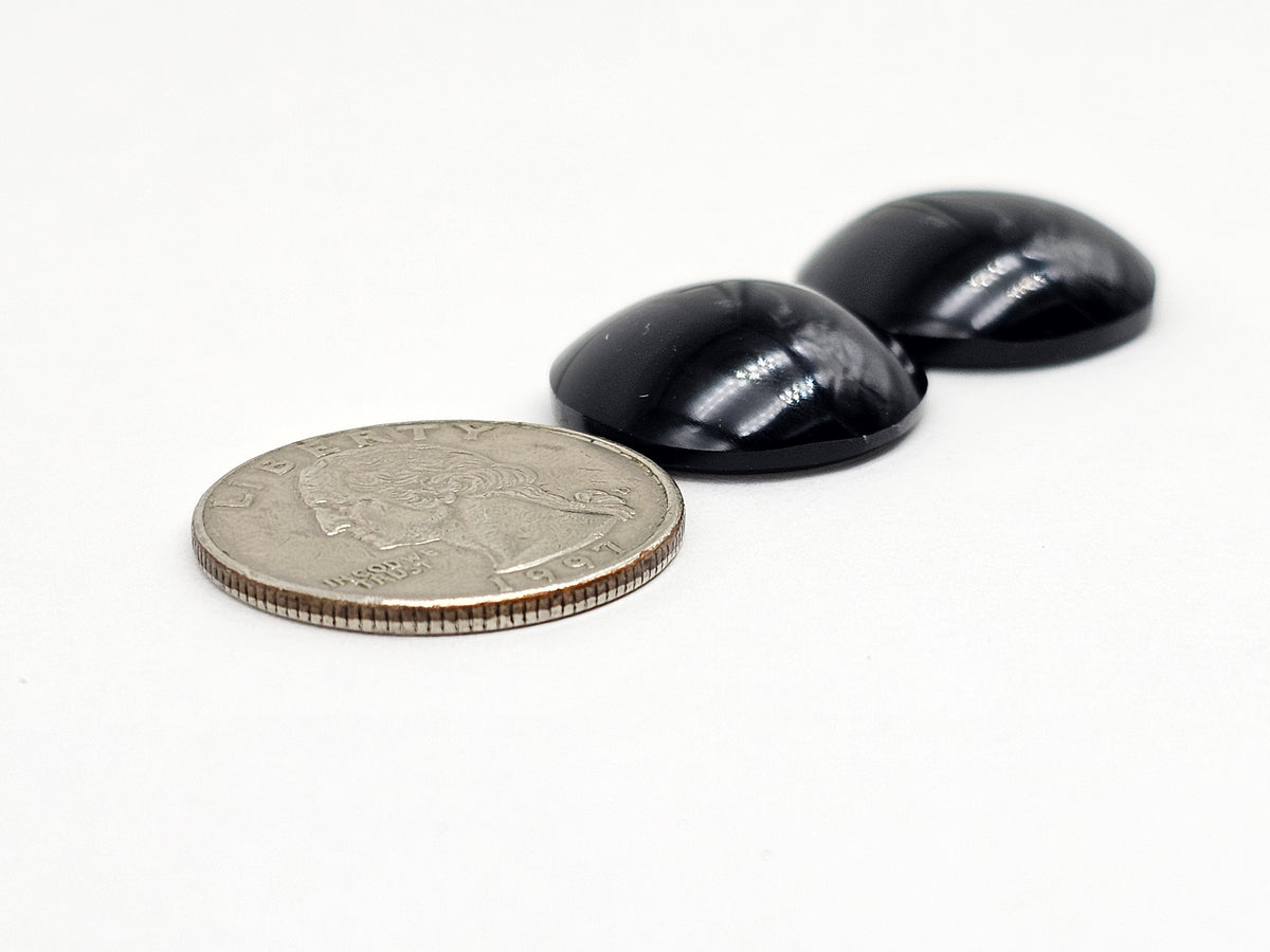Velvet obsidian Cabochon | Natural Mexican Obsidian for Silversmiths