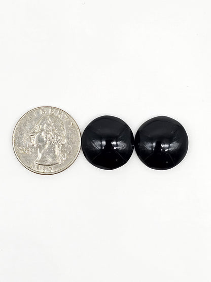 Velvet obsidian Cabochon | Natural Mexican Obsidian for Silversmiths