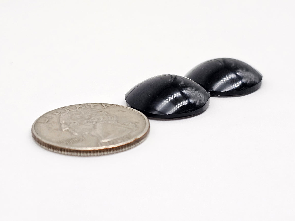 Velvet obsidian Cabochon | Natural Mexican Obsidian for Silversmiths