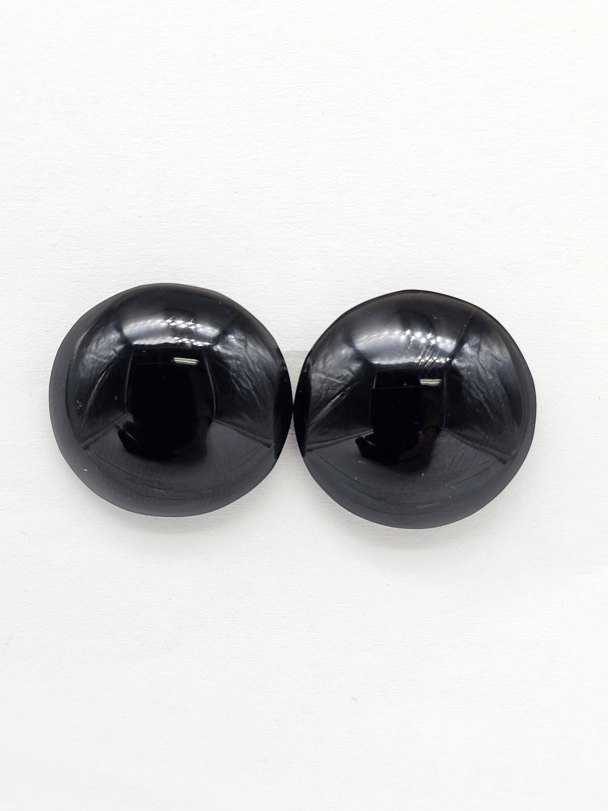 Obsidian Cabochon Pair | Natural Mexican Obsidian for Silversmiths