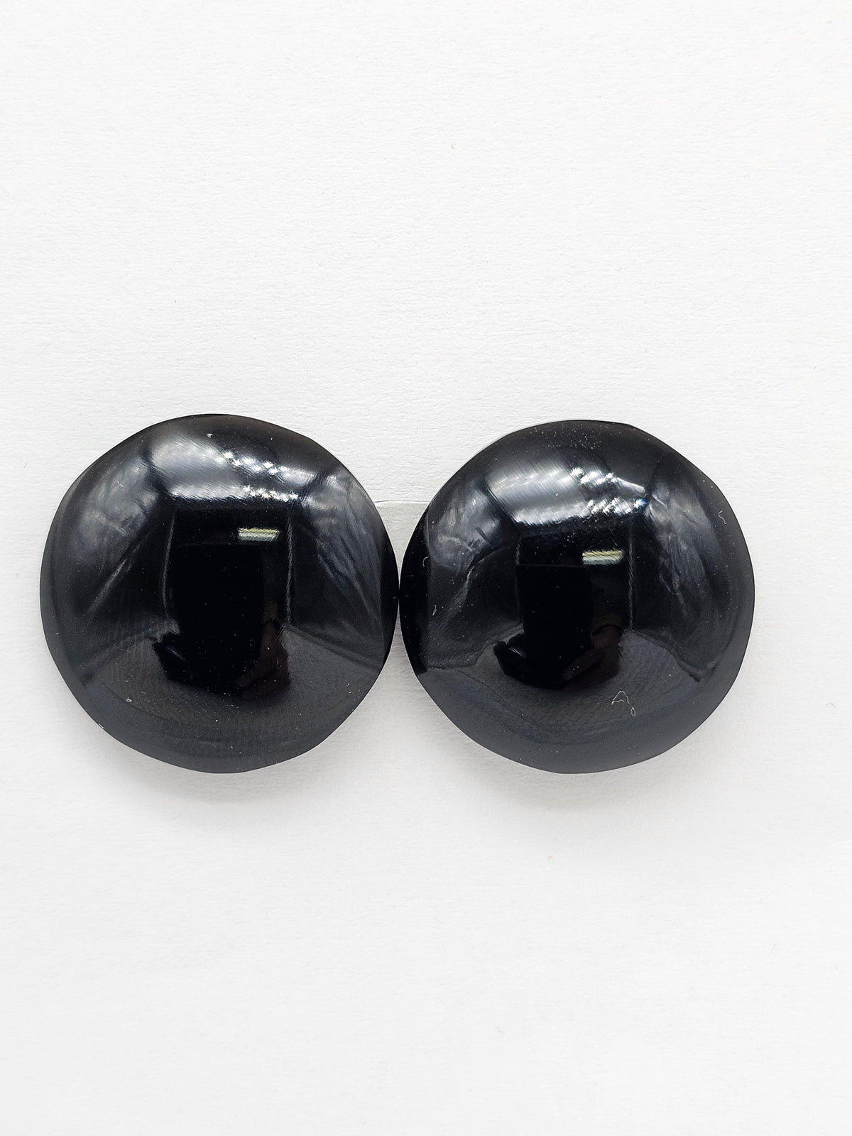 Obsidian Cabochon Pair | Natural Mexican Obsidian for Silversmiths