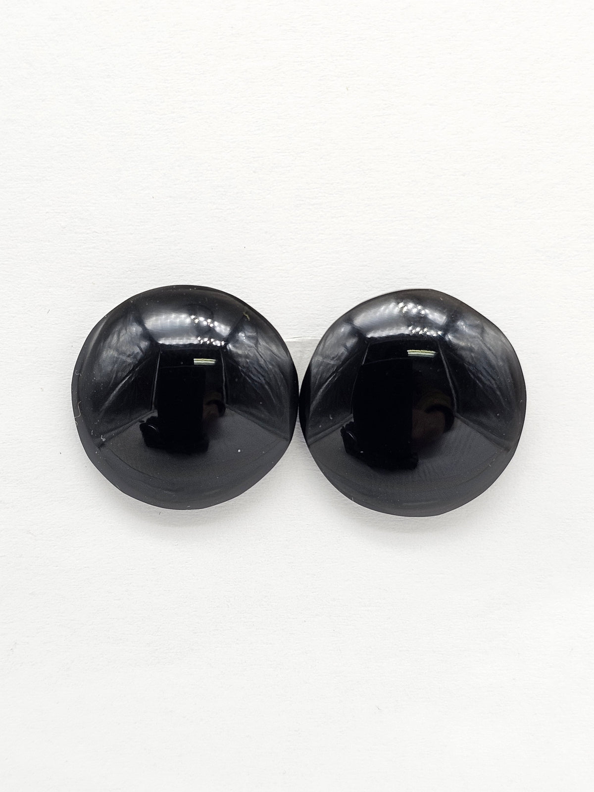 Obsidian Cabochon Pair | Natural Mexican Obsidian for Silversmiths