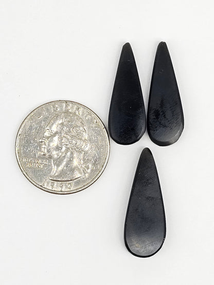 Obsidian Cabochon Set | Natural Mexican Obsidian for Silversmiths