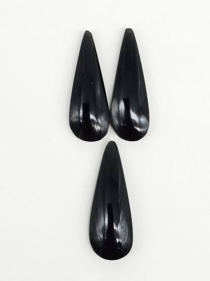 Obsidian Cabochon Set | Natural Mexican Obsidian for Silversmiths