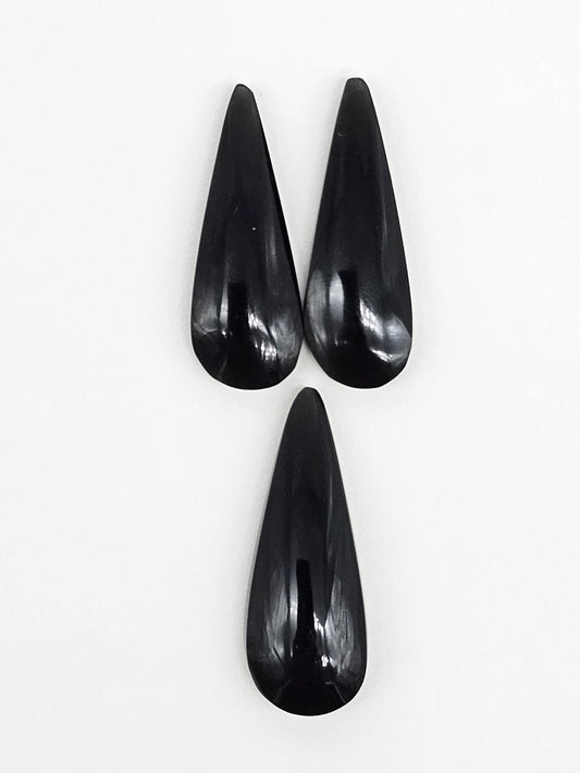 Obsidian Cabochon Set | Natural Mexican Obsidian for Silversmiths