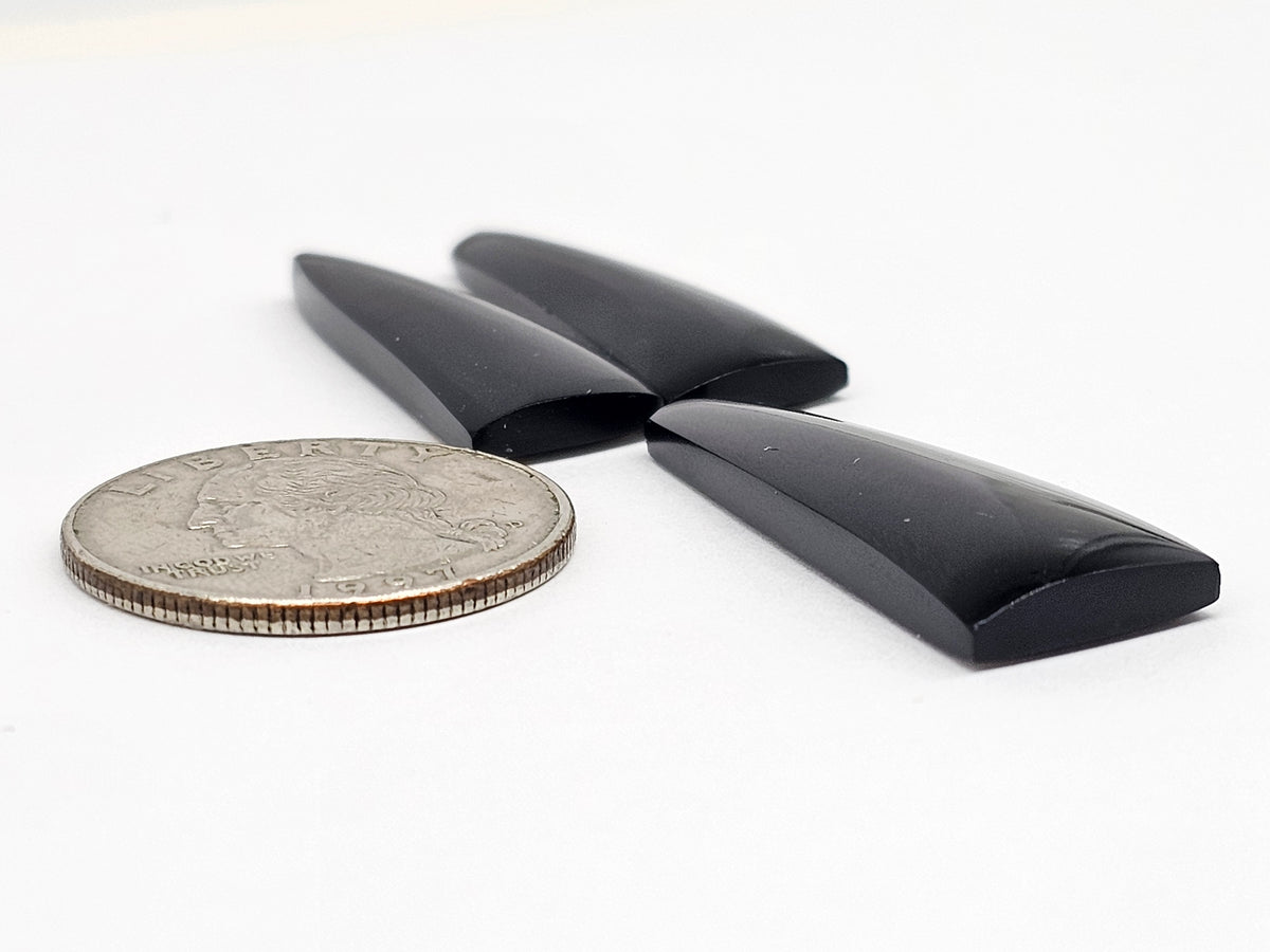 Obsidian Cabochon Set | Natural Mexican Obsidian for Silversmiths