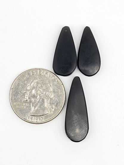 Obsidian Cabochon Set | Natural Mexican Obsidian for Silversmiths
