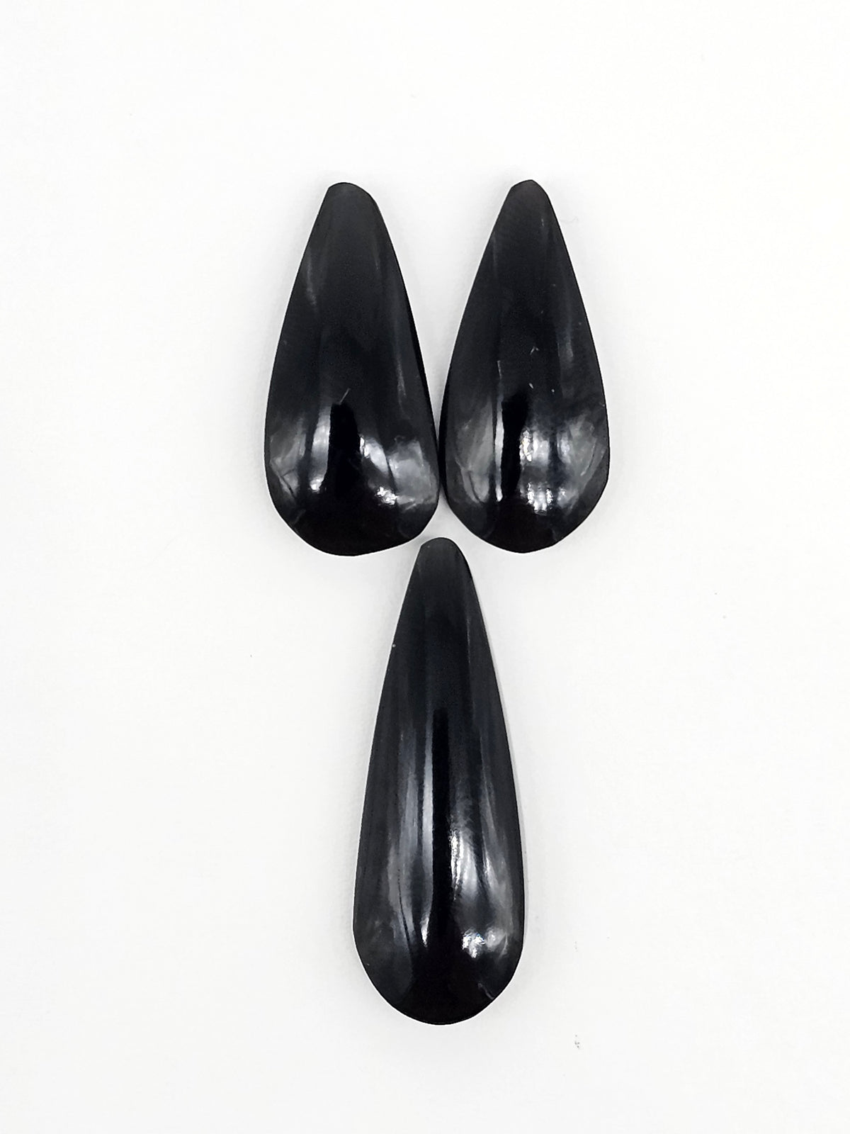 Obsidian Cabochon Set | Natural Mexican Obsidian for Silversmiths