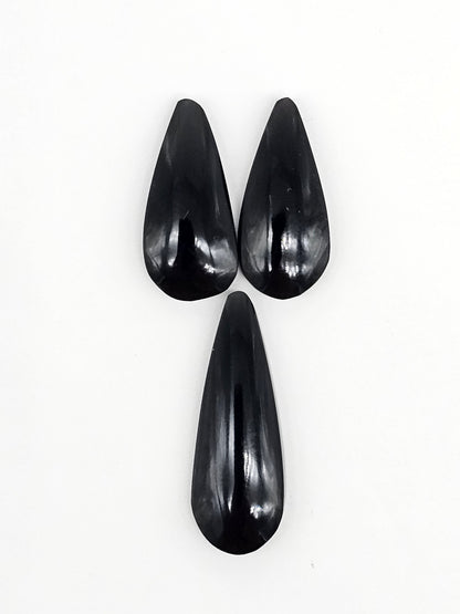 Obsidian Cabochon Set | Natural Mexican Obsidian for Silversmiths