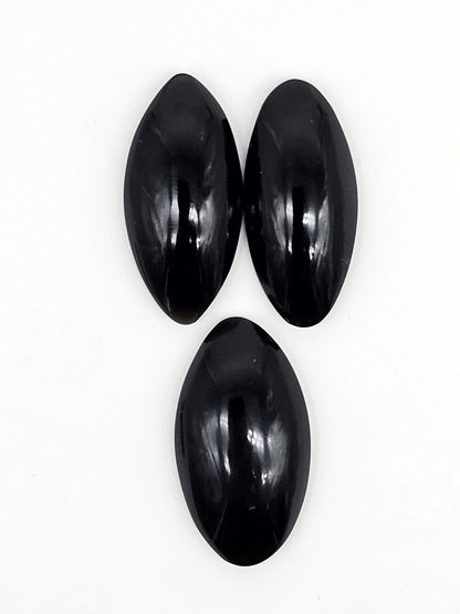 Obsidian Cabochon Set | Natural Mexican Obsidian for Silversmiths
