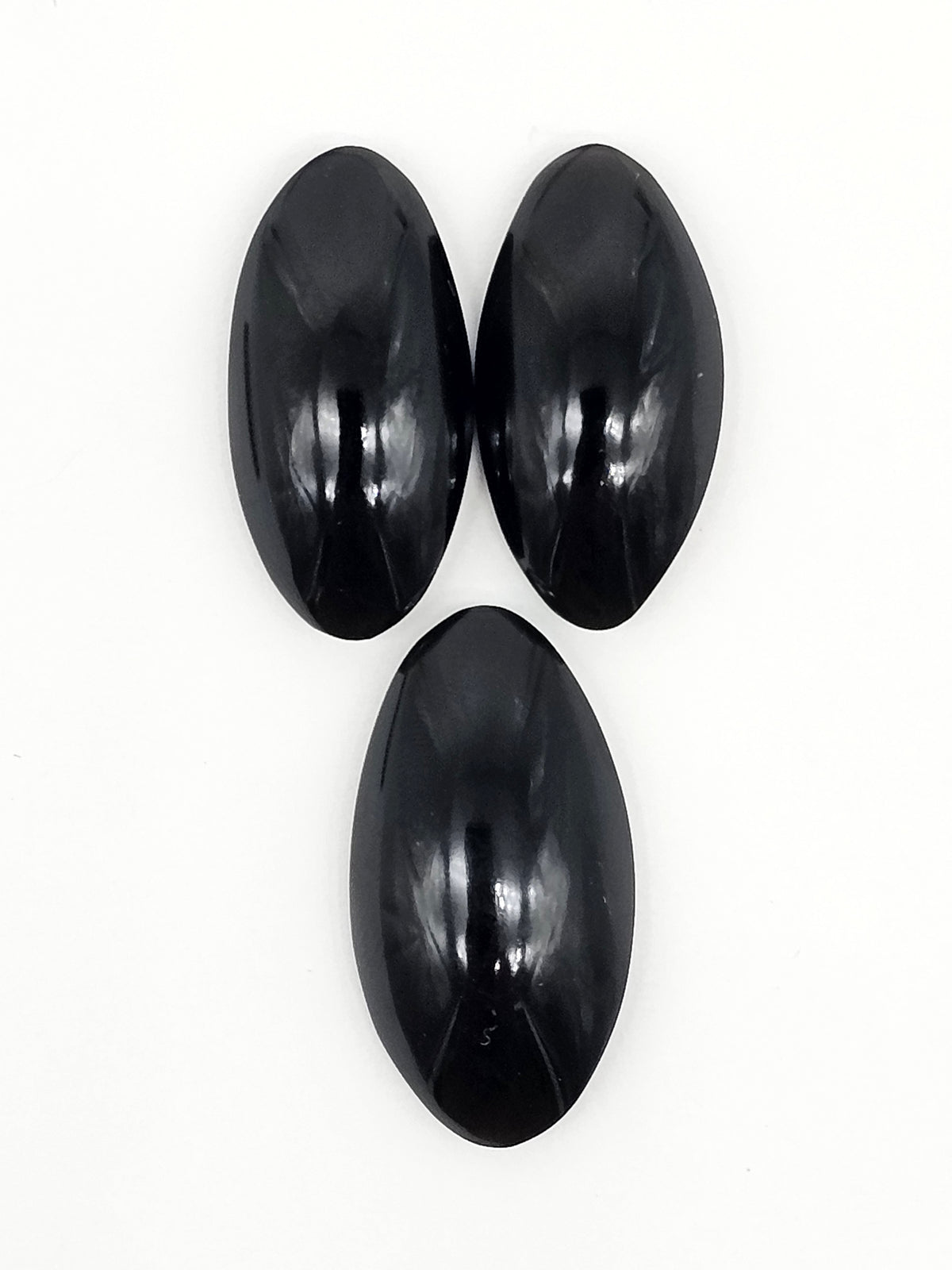 Obsidian Cabochon Set | Natural Mexican Obsidian for Silversmiths