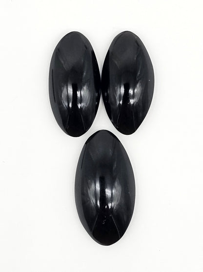 Obsidian Cabochon Set | Natural Mexican Obsidian for Silversmiths