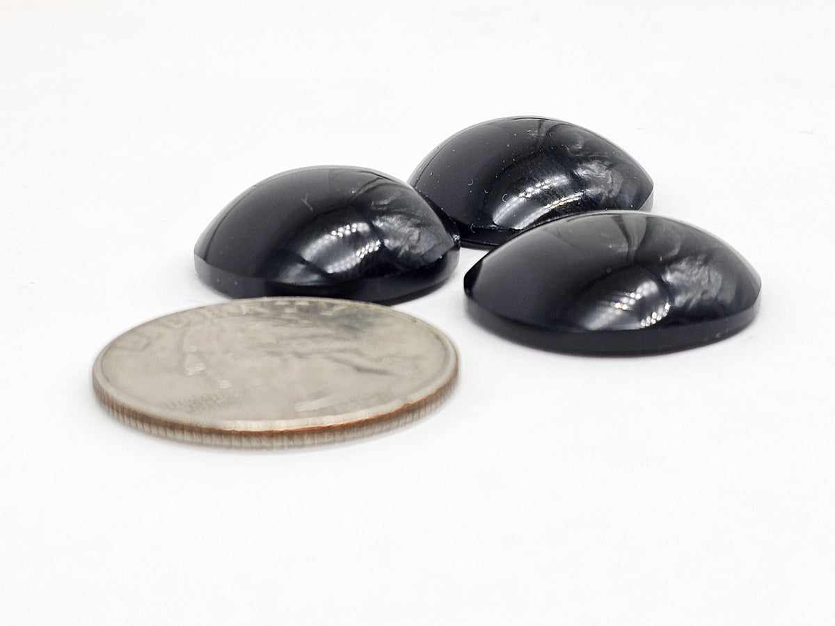 Obsidian Cabochon Set | Natural Mexican Obsidian for Silversmiths