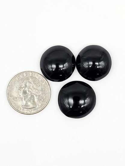 Obsidian Cabochon Set | Natural Mexican Obsidian for Silversmiths