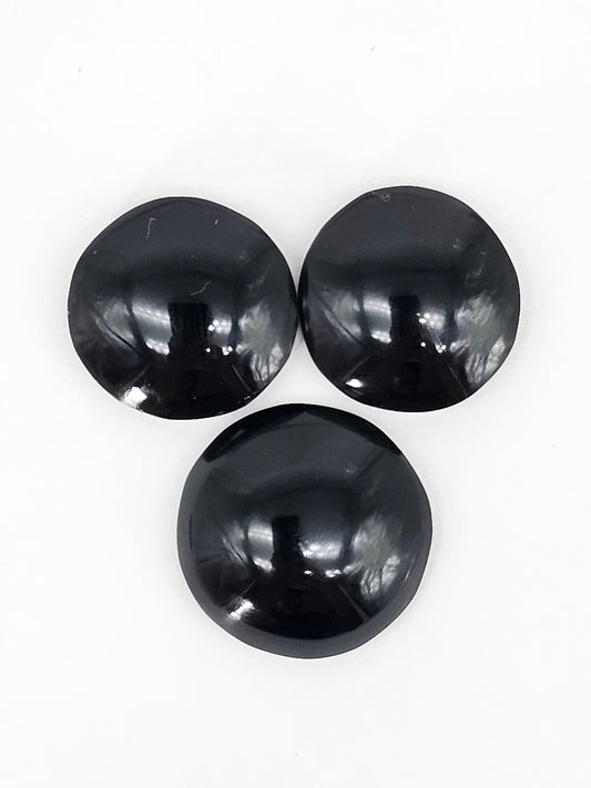 Obsidian Cabochon Set | Natural Mexican Obsidian for Silversmiths