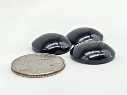 Obsidian Cabochon Set | Natural Mexican Obsidian for Silversmiths