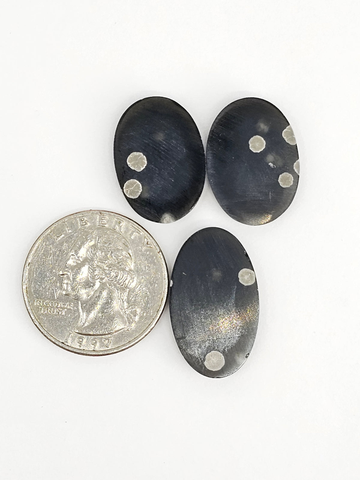 Snowflake Obsidian Cabochon Set | Natural Mexican Obsidian for Silversmiths