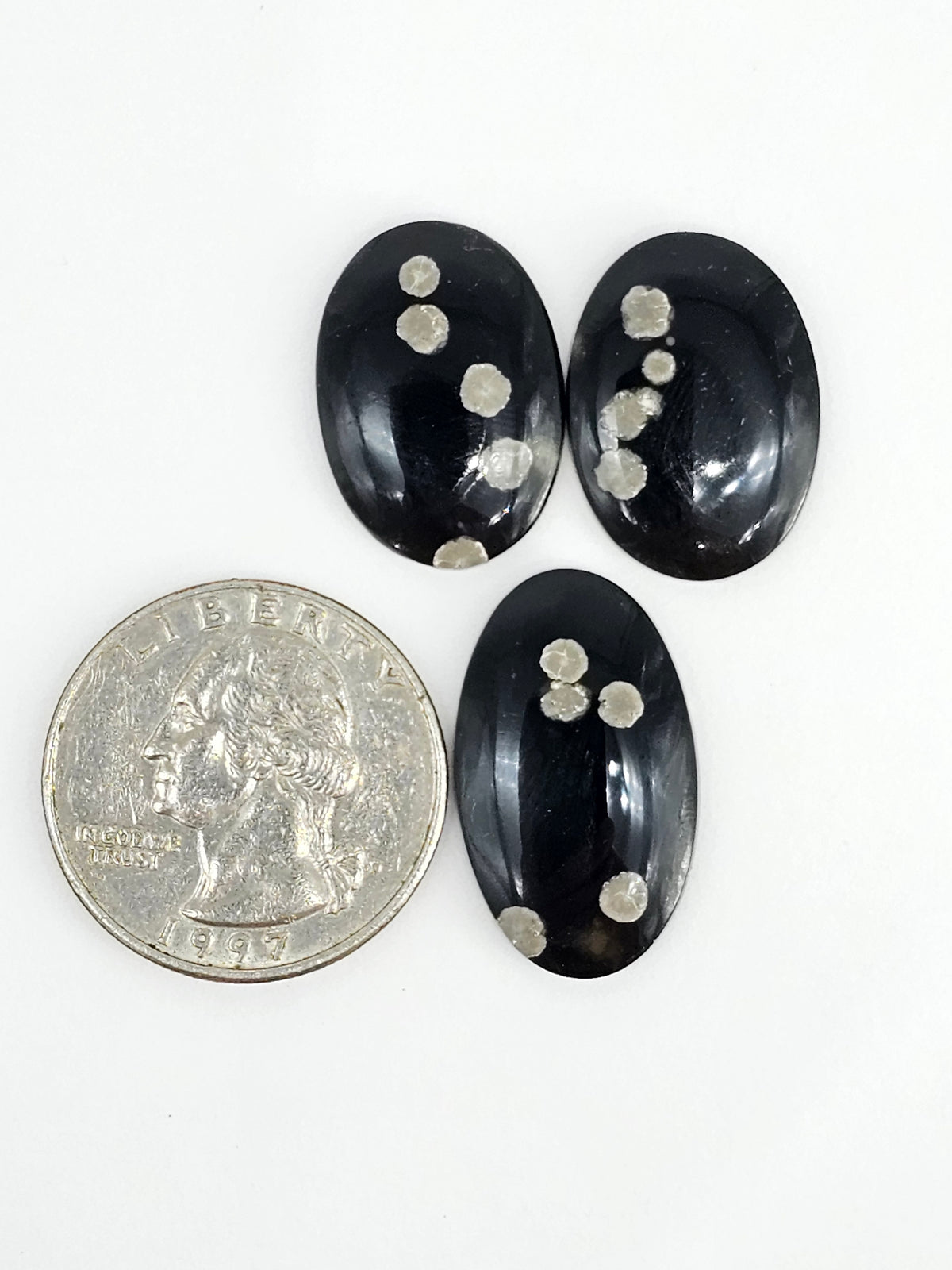 Snowflake Obsidian Cabochon Set | Natural Mexican Obsidian for Silversmiths